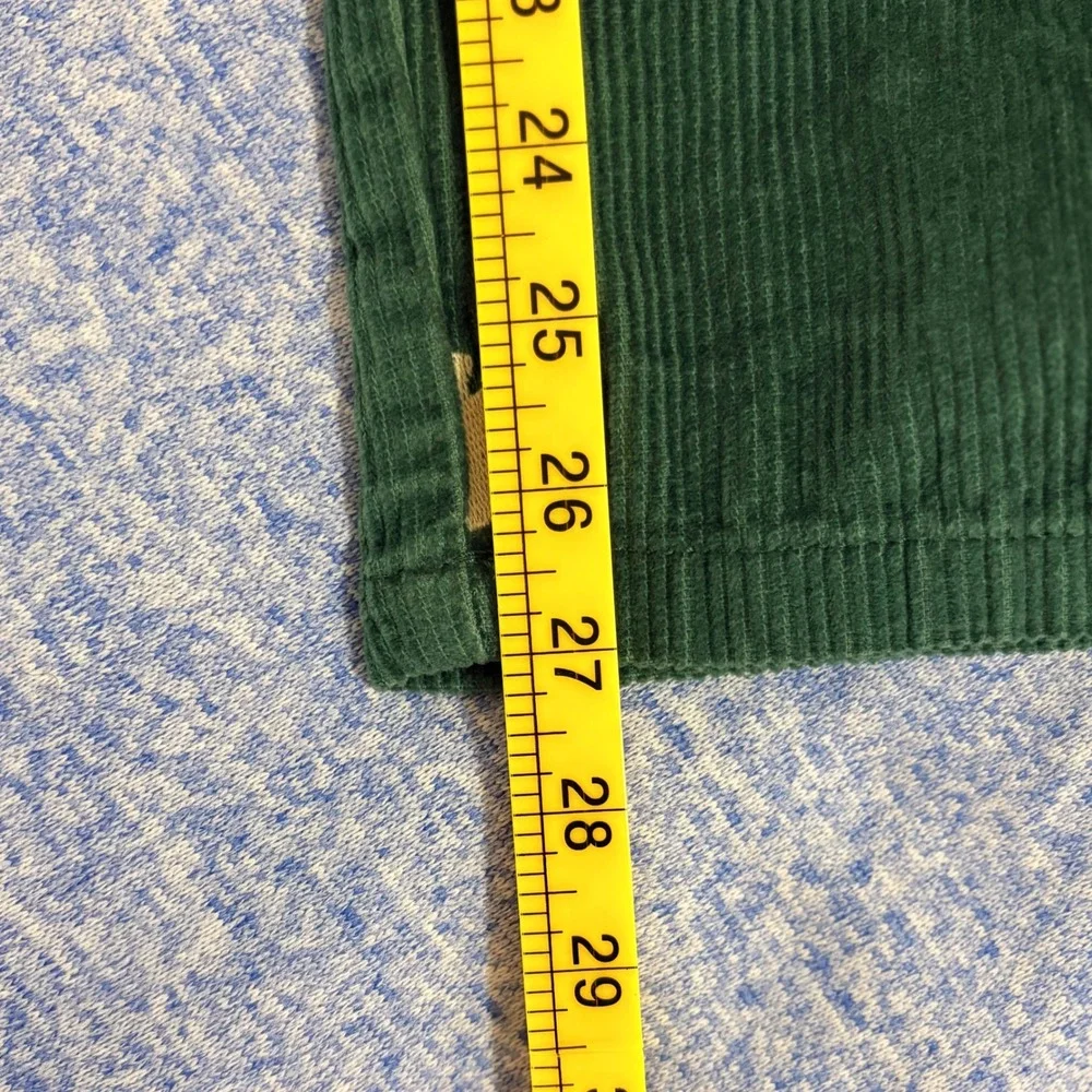 Urban Outfitters Mens Green Corduroy Sun Moon Embroidered Beach Pants Small